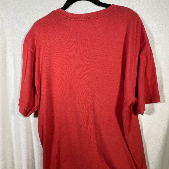 Used RVCA Red Cotton T-shirt LARGE - Picture 4 of 4